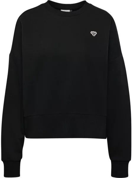 Hummel bluză negru melanj alb