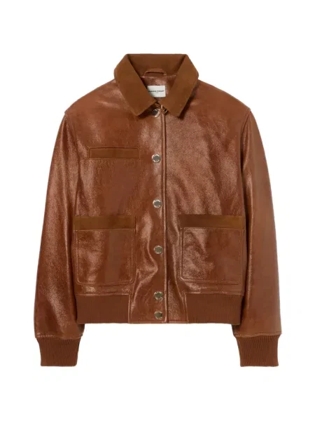 Gulerat geanta de piele Claudie Pierlot maro