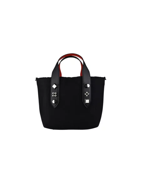 Shopperka Christian Louboutin skórzana czarna