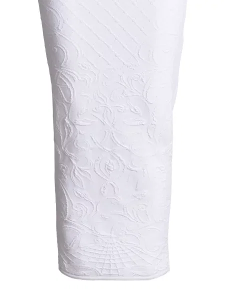 Lung fustă Balmain tricotate alb
