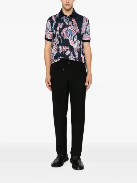 Scurt tricou polo Etro albastru