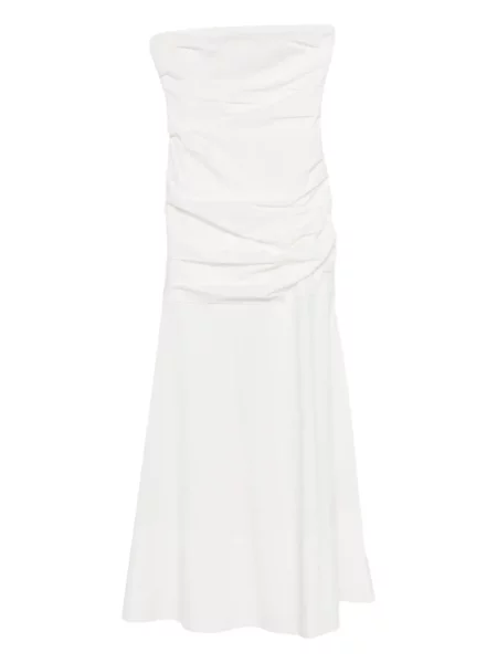 Sukienka midi St. Agni do kolan garniturowa biała