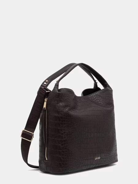 Geantă shopper Liu Jo din piele maro