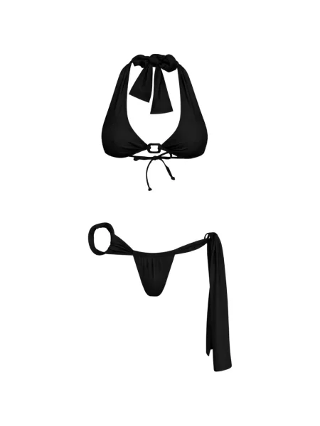 Bikini Amir Slama cu gât halter negru