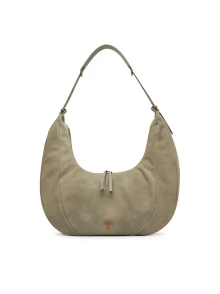 Ročna torba PINKO Slouchy Hobo Big PE 25 PLTT siva
