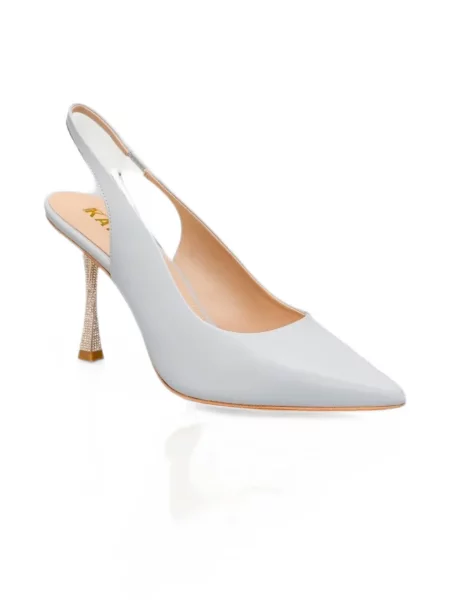 Pantofi cu toc Kat Maconie slingback gri