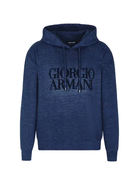 Hanorac cu glugă Giorgio Armani albastru