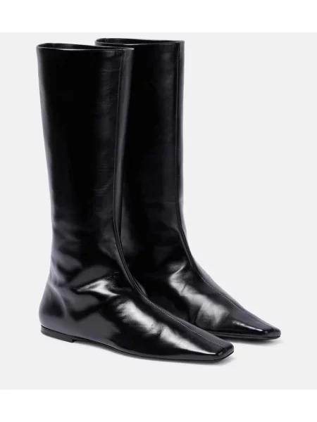 Cizme The Row din piele negru