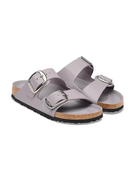 Кожаные шлепанцы Birkenstock с пряжкой