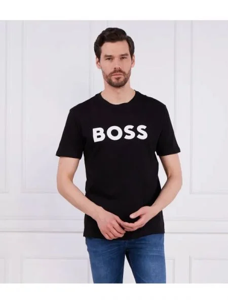 BOSS ORANGE Tricou negru