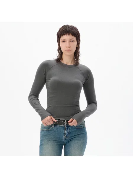 Лонгслив Cropp серый