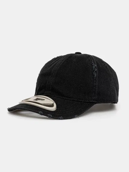 Шапка с козирки Diesel черно