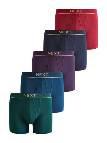 Next Boxeri albastru / bleumarin / verde jad roșu