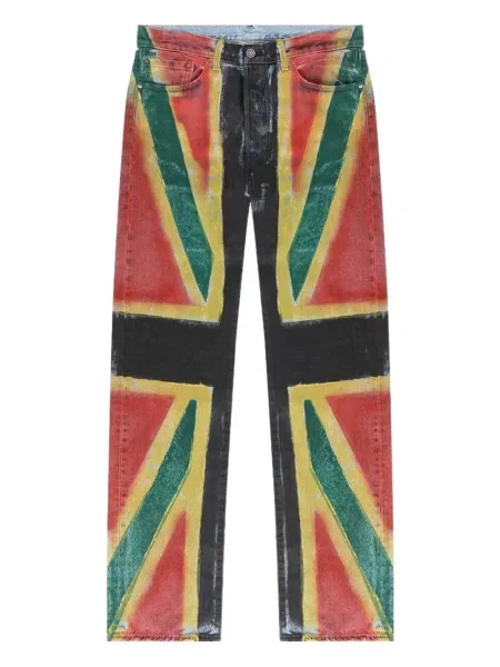 Straight fit džíny Denim Tears černé