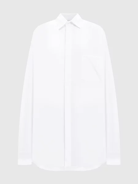 Сорочка у візерунок логотипа Vetements біла