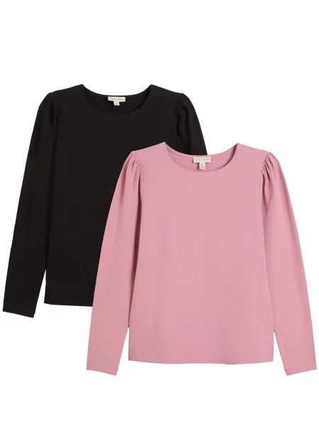 Love & roses Tricou roz deschis negru