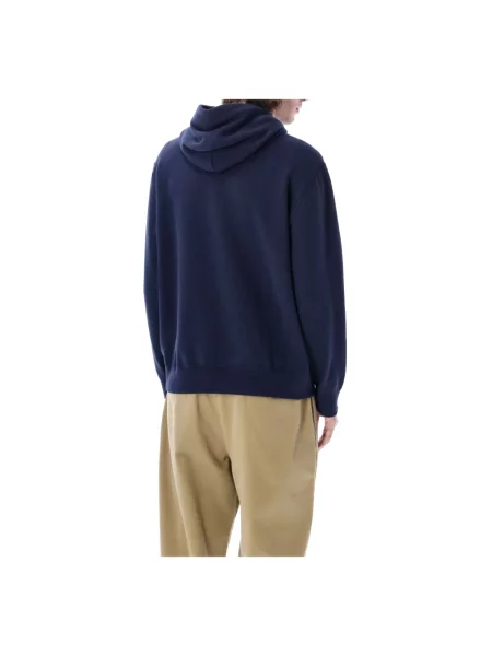 Bluza z kapturem z wyhaftowanym logo Polo Ralph Lauren granatowa