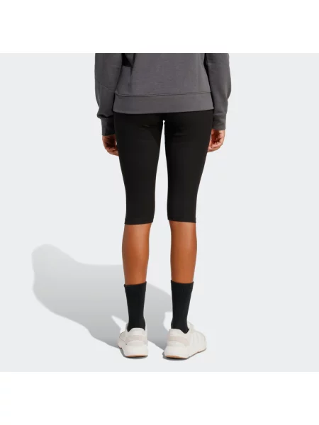Legginsy Seasonal Essentials Rib Capri czarne