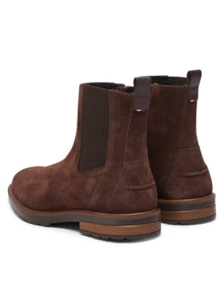 Tommy Hilfiger Aulinukai Cleated Hilifger Suede Boot ruda