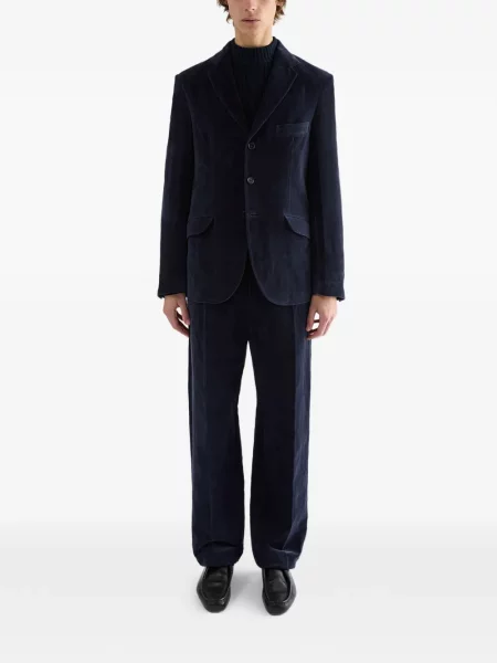 Lung sacou Jil Sander albastru