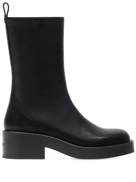 Botine Courreges din piele negru