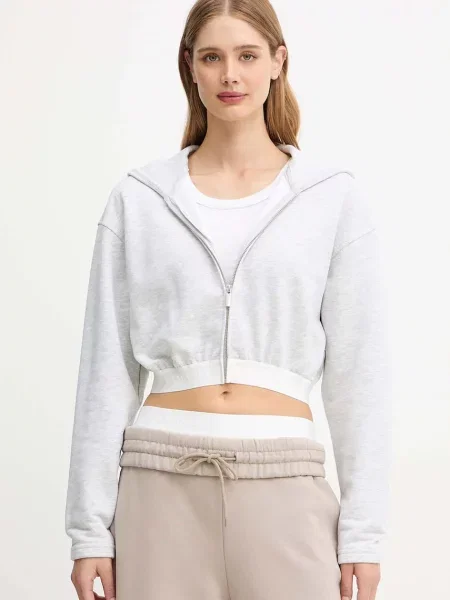 La Mania bluză SEAN cu glugă melanj SEAN gri