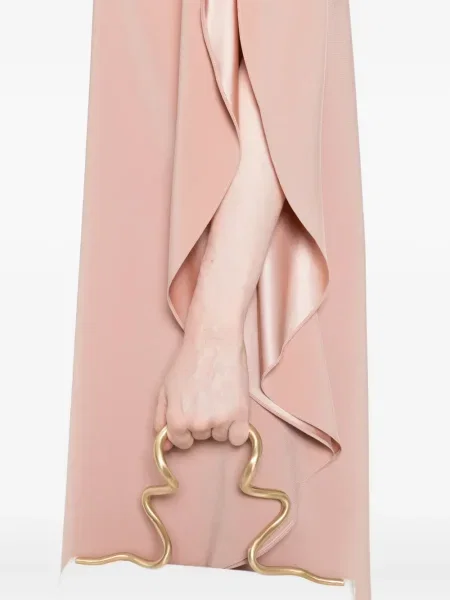 Odgovarati midi haljina Gianluca Capannolo s okruglim izrezom iznad koljena