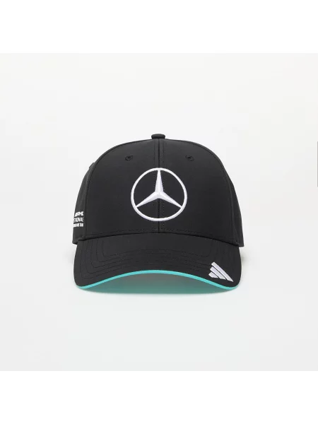 Шапка с козирка adidas x Mercedes с апликация черно