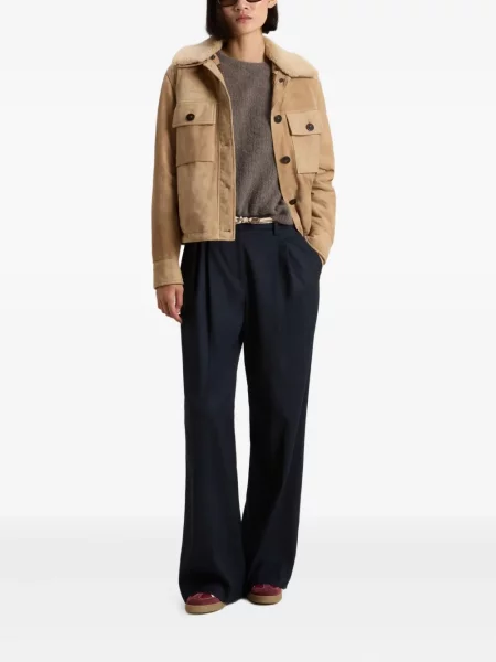 Geacă Woolrich din piele de căprioară