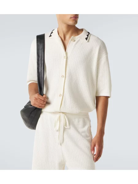 Tricou Commas cu broderie bej