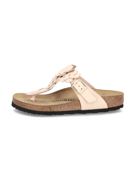 Květinové žabky Birkenstock růžové