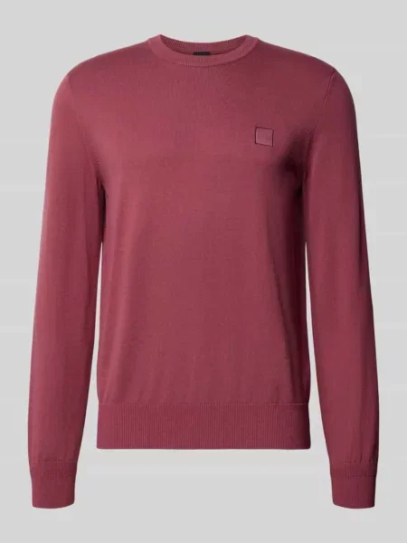 Sweter w kroju regular fit z mieszanka bawełny i kaszmiru model Kanovano' Boss Orange