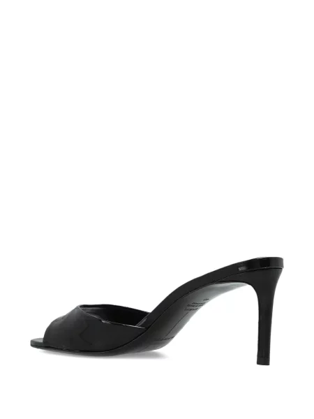 Sandale Black Suede Studio din piele de căprioară negru
