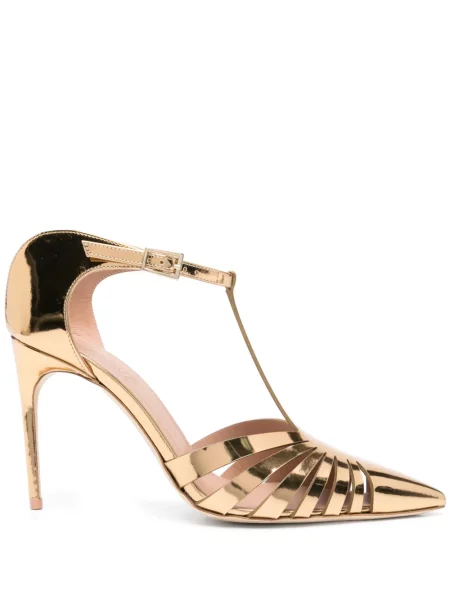 Pantofi cu toc Malone Souliers auriu
