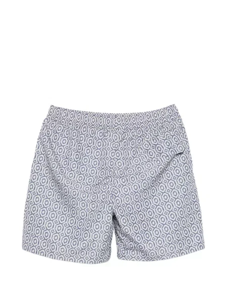 Slip de baie Eleventy cu imprimeu geometric albastru