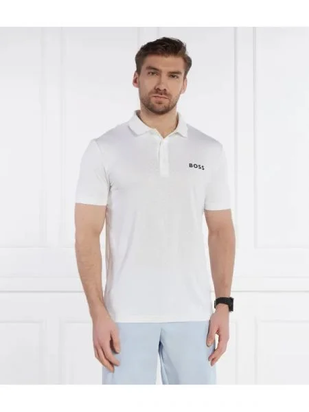 BOSS GREEN Tenisz póló Paddytech | stretch fehér
