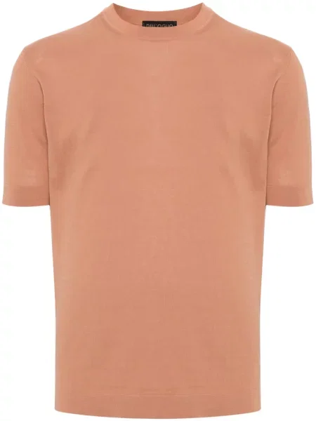 Tricou Dell'oglio cu decolteu rotund roz