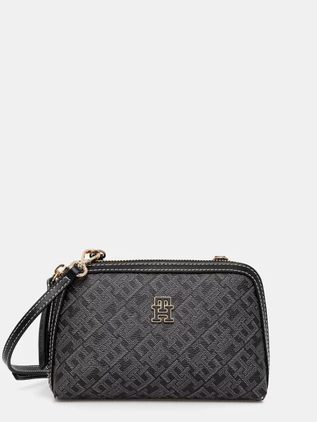Чанта Tommy Hilfiger сиво черно