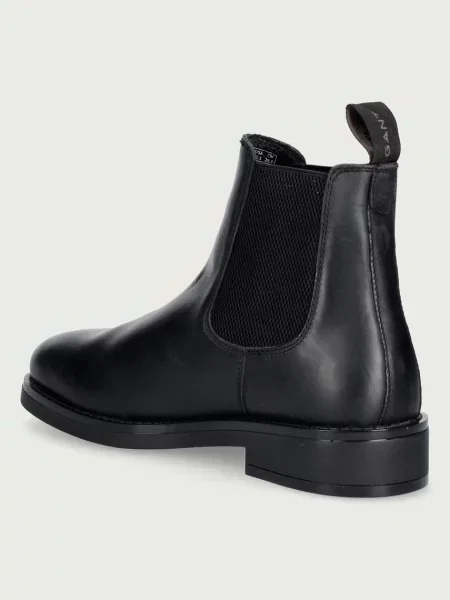 Gant боти челси мъжки от кожа Prepdale черно