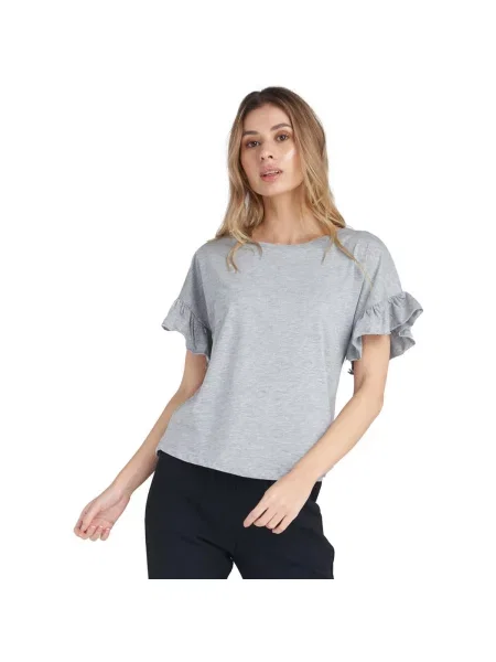 Scurt tricou Leone 1947 cu mâneci scurte gri