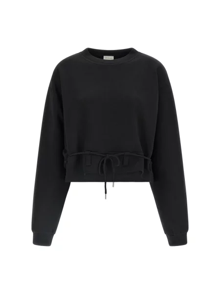 Bluza Dries Van Noten z dżerseju o skróconej długości czarna