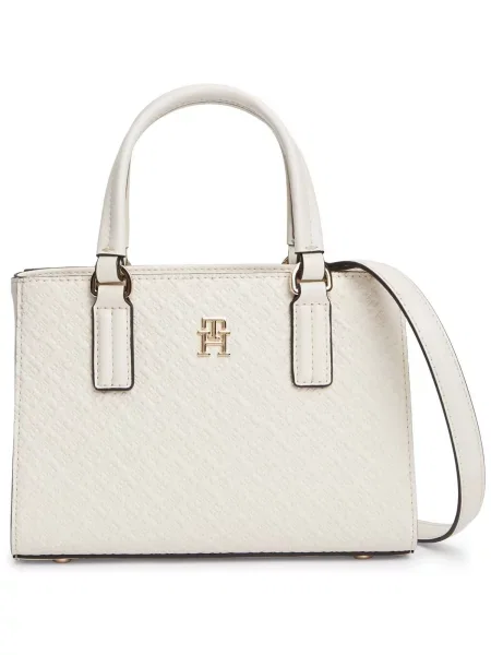 Geantă shopper Tommy Hilfiger bej