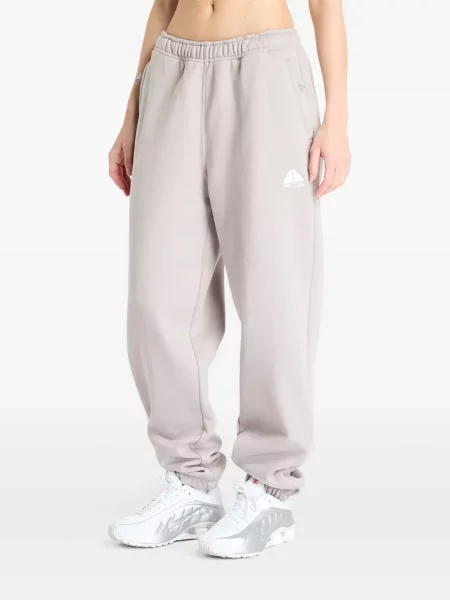 Top sport Nike din fleece plisat fără mâneci alb