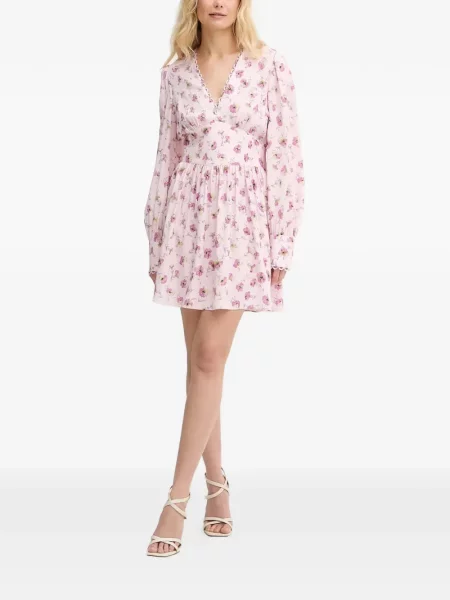 Rochie Twinset cu model floral roz