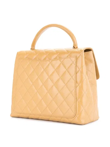 Prošívaná kabelka Chanel Pre-owned hnědá