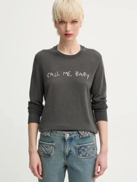 Pulover iz kašmirja ZADIG&VOLTAIRE siva