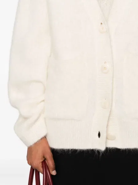 Cardigan Dorothee Schumacher cu decolteu în V alb