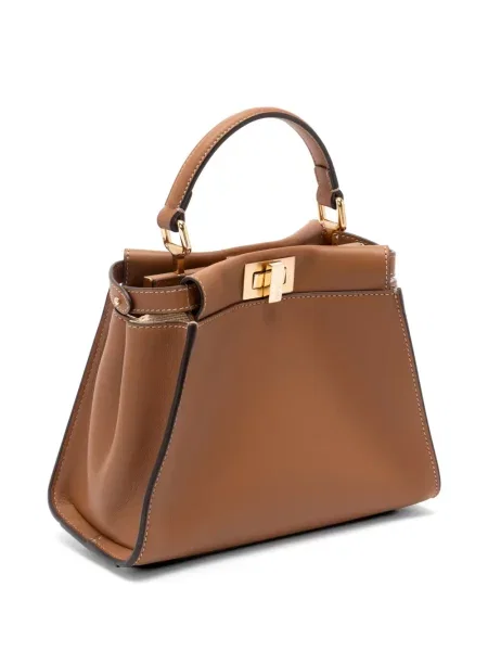 Geantă Fendi din piele maro