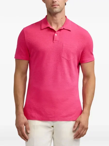 Tricou polo Polo Ralph Lauren cu glugă cu blană cu broderie roșu