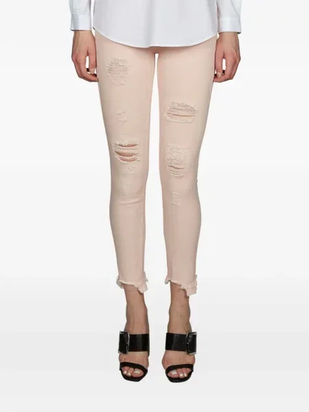 Blugi uzați Dondup zdrențuiți roz